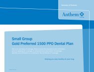 Small Group Gold Preferred 1500 PPO Dental Plan - Anthem