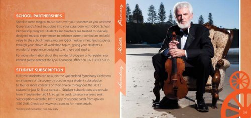 Education SEaSon | 2012 - Queensland Symphony Orchestra