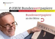 e-FORUM: Bundeswertpapiere - Finanzagentur GmbH