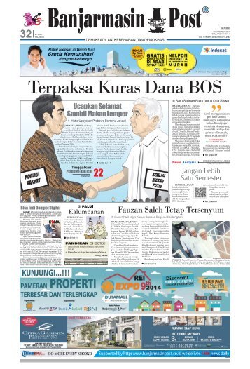 Banjarmasin Post Rabu, 3 September 2014