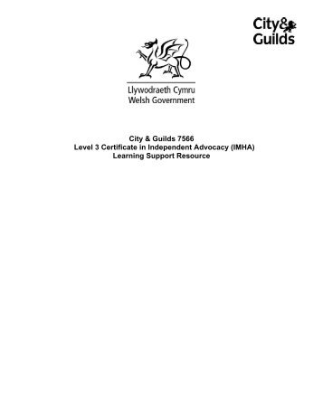 7566 Welsh government statutory guidance v1 - City & Guilds