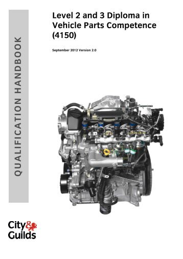 4150 L2 3 Dip Vehicle Parts Qualification handbook - City & Guilds