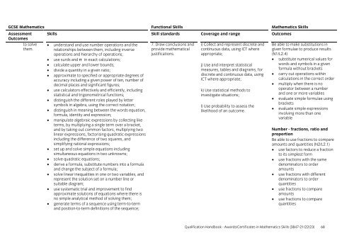 Awards/certificates in mathematics skills (3847-21/22 ... - City & Guilds