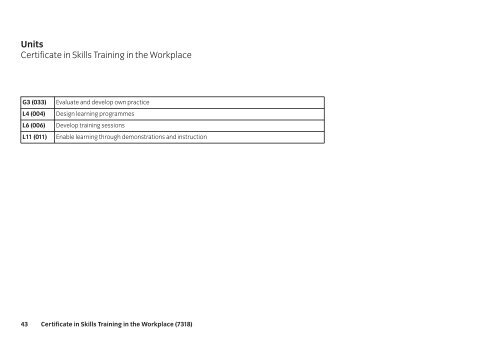 Certificate in Skills Training in the Workplace (7318) - City & Guilds