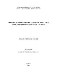 universidade federal de goiás escola de música - Mestrado em ...