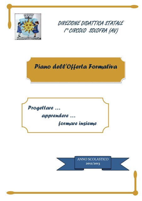 Piano dell'Offerta Formativa - Direzione Didattica I Circolo Solofra (AV)