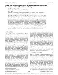 Energy and momentum relaxation of two-dimensional electron gas ...