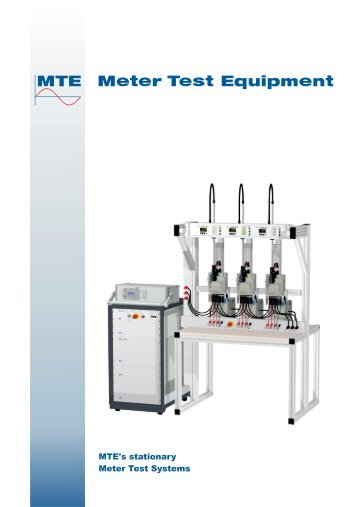 MTE's stationary Meter Test Systems - Belmet