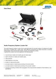 Data Sheet Audio Frequency System Locator Set - Belmet