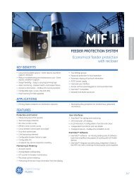 MIF II FEEDER PROTECTION SySTEM - Belmet