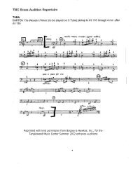 Tuba audition excerpts