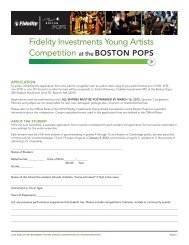 Fidelity Investments Young Artists Competition at the Boston Pops