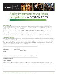 Fidelity Investments Young Artists Competition - Boston Symphony ...