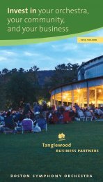 Tanglewood Business Partners Brochure (PDF) - Boston Symphony ...