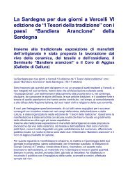 La Sardegna per due giorni a Vercelli - Coro di Aggius Galletto di ...