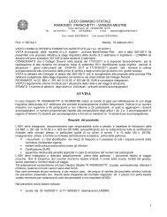 esempio di contratto - Liceo Ginnasio Statale Â«Raimondo Franchetti