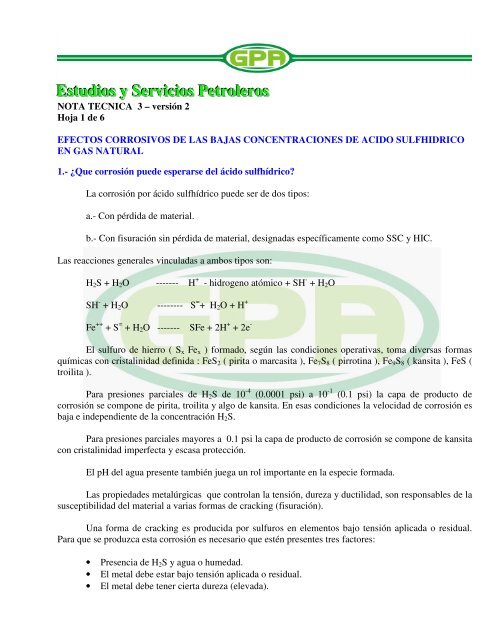 Estudios y Servicios Petroleros - OilProduction.net