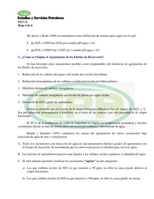 Estudios y Servicios Petroleros - OilProduction.net