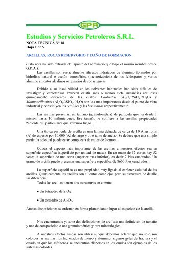 GPA Estudios y Servicios Petroleros SRL - OilProduction.net
