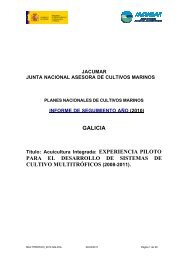 jacumar junta nacional asesora de cultivos ... - Acuicultura Integrada