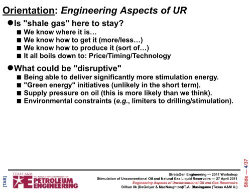 Engineering Aspects of Unconventional Oil and Gas Reservoirs ...