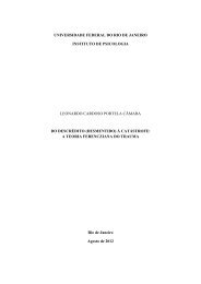 a teoria ferencziana do trauma - Instituto de Psicologia da UFRJ