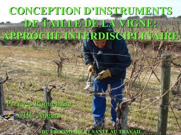 TMS ET ACTIVITE DE TAILLE DE LA VIGNE - UniversitÃ© d'Angers
