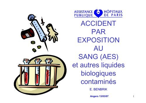 Accident par exposition au sang (AES) - UniversitÃ© d'Angers