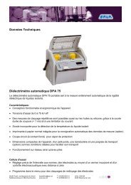 DiÃ©lectrimÃ¨tre automatique DPA 75 - delta technique instrumentation