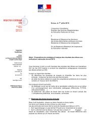 Courrier directeurs - Evaluations CE 1 - Eure