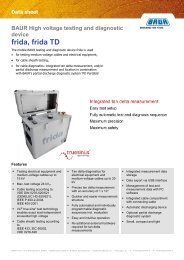 BAUR High voltage testing and diagnostic device frida, frida TD