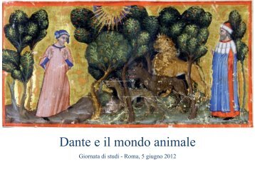 Dante e il mondo animale - GINA