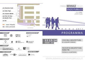 PROGRAMMA - GINA - UniversitÃ  degli Studi Roma Tre
