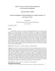 'meilleures pratiques' de gouvernance en France - LEG - UniversitÃ© ...