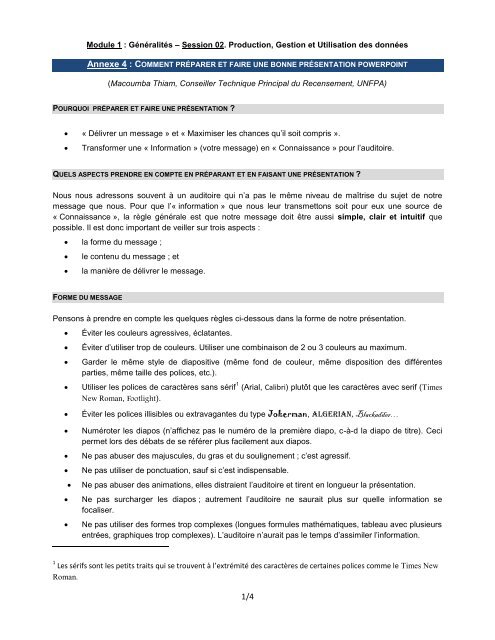 comment faire une bonne présentation sur powerpoint