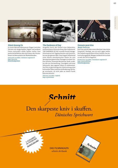 Dokfest-Katalog (PDF) - Bali, Filmladen, Gloria - Kassel