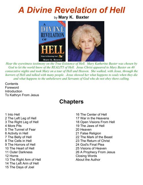 PDF - A Divine Revelation of Hell - Divine Revelations