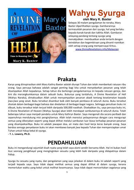 Malaysian A Divine Revelation Of Heaven