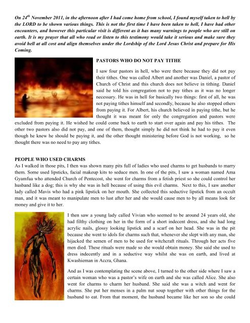 Vision of Hell by Emmanuel Agyarko - Divine Revelations