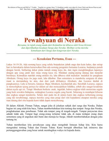 Pewahyuan Surga dan Neraka