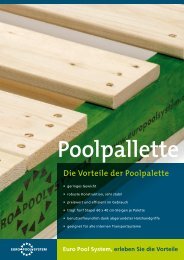 Euro Pool System, erleben Sie die Vorteile