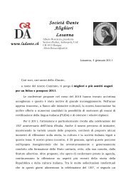 SocietÃ  Dante Alighieri Losanna