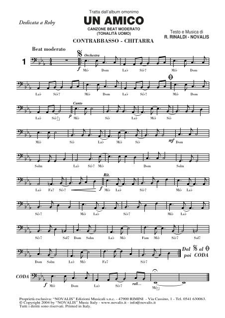 contrabbasso - chitarra - Novalis