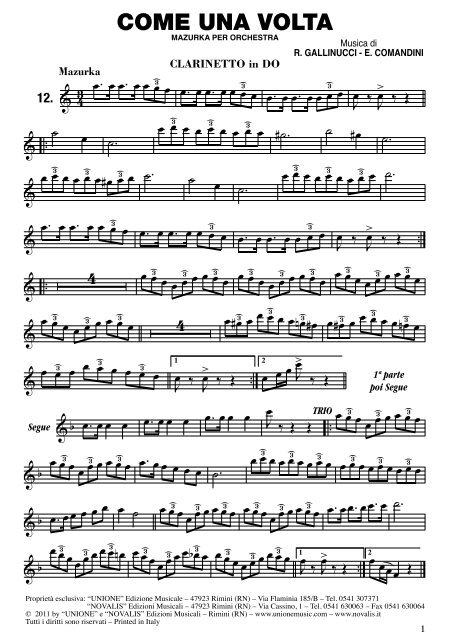 Clarinetto in Do - Novalis