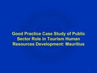 Good Practice Case Study of Public Sector Role in Tourism Human ...