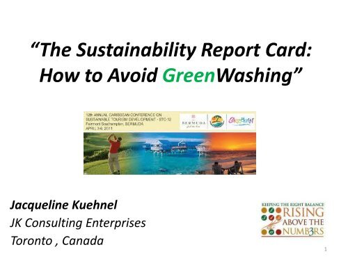 âThe Sustainability Report Card: How to Avoid GreenWashingâ