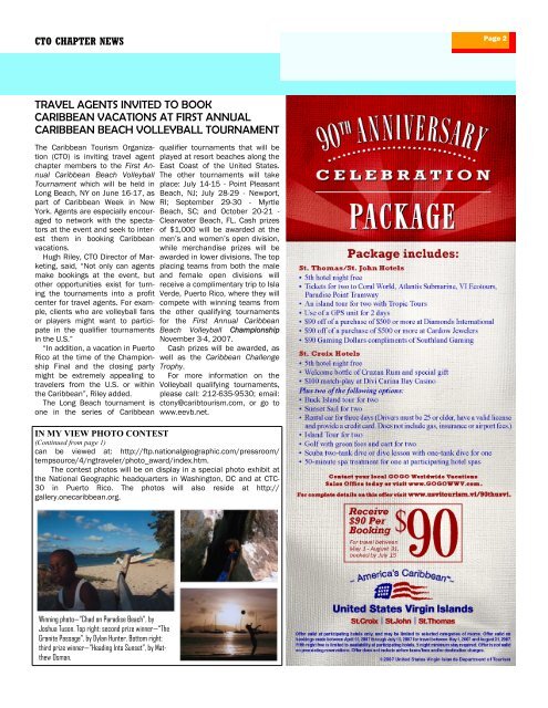 View CTO Chapter Newsletter - 2007 - Caribbean Tourism ...