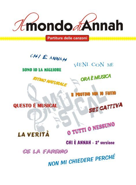 IL mondo di Annah (Estratto partiture) - Progetti Sonori