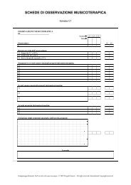 schede di osservazione musicoterapica - Progetti Sonori