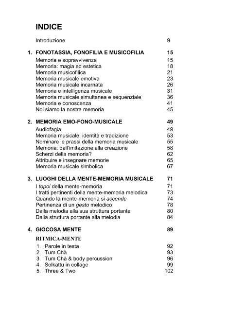 Estratto del libro in PDF - Progetti Sonori